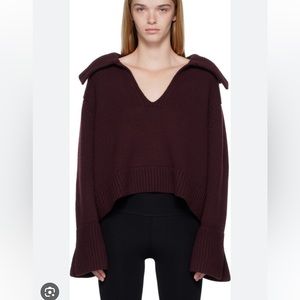 KHAITE Burgundy Evi Sweater
